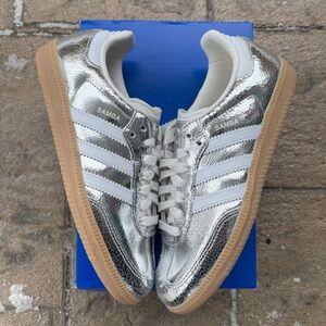 Adidas Samba ‘Silver Metallic Cracked Leather’